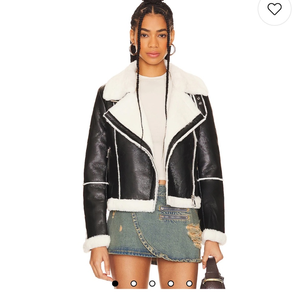 Genna Zip Up Jacket in Black & White
superdown